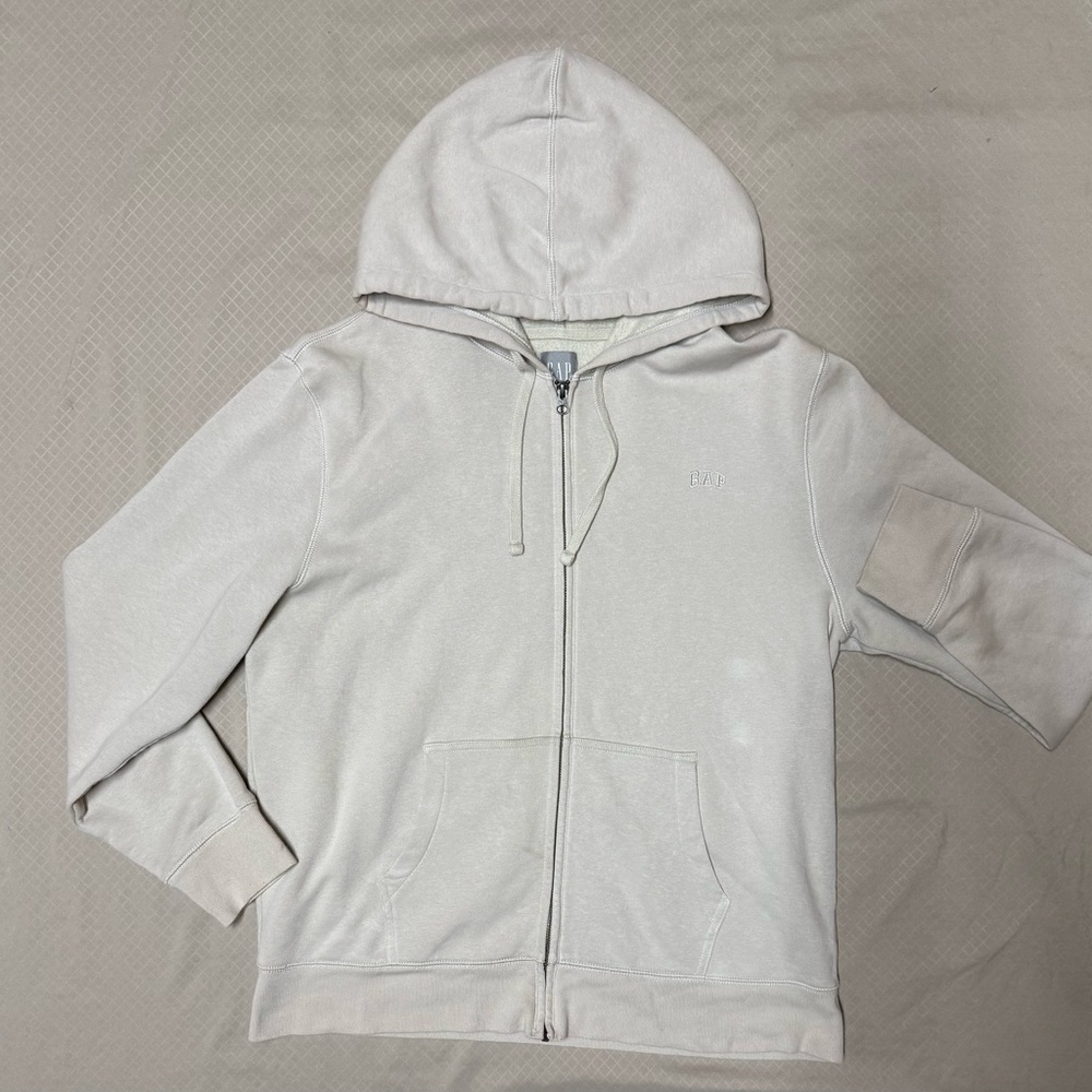 GAP Off-White Zip-Up Hoodie